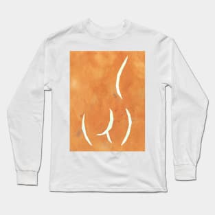 Rust orange female figure Long Sleeve T-Shirt